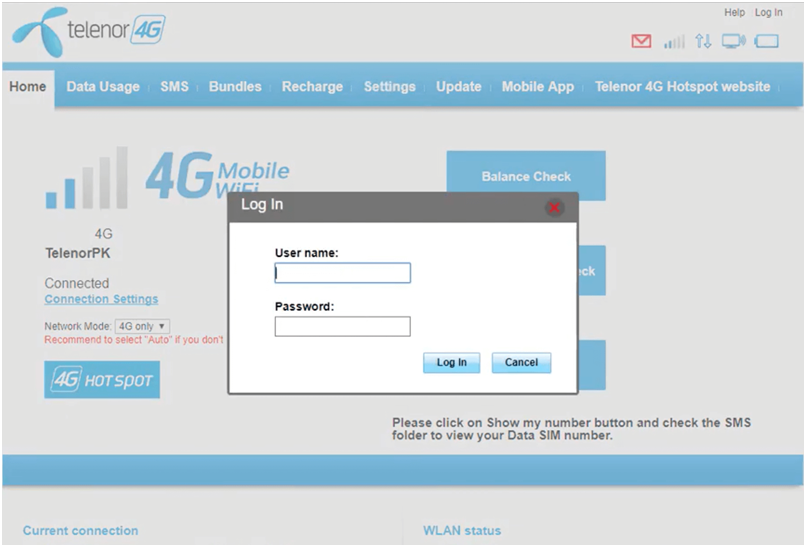Telenor Router Login